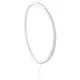 VARMBLIXT LED zidna lampa, bela metal/krug