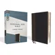 Niv, Personal Size Bible, Large Print, Leathersoft, Black, Red Letter Edition, Comfort Print