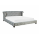 Postelja Berwyn 1621 (Siva) Zakonske, Siva, 180x200, Blago, Posteljno dno, 225x246x93cm