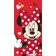 Jerry Fabrics Brisača Minnie Red Heart, bombaž - frotir, 70/140 cm