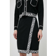 Suknja Karl Lagerfeld boja: crna, mini, ravna