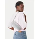 Tommy Jeans Ročna torba Tjw Must Metallic Shoulder Bag AW0AW18457 Srebrna