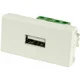 SIMON CONNECT SIMC-45X22,5 - USB-A s konektorji bel K128B/9