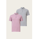 Bombažen polo AllSaints REFORM  2-pack