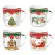 Porcelain mug, 350 ml, Christmas Heritage - Easy Life