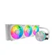 Komplet za tekočinsko hlajenje AIO Liquid Cooler Cooler Master MasterLiquid PL360 Flux, 360mm, ARGB, bel