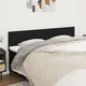 Vidaxl Posteljno vzglavje 2 kosa črn 100x5x78/88 cm blago