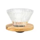 Hario Driper sa drvenom bazom V60, Providni