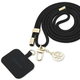 Guess GUOUCNMG4EK Universal CBDY Cord Strap black Nylon 4G Metal Charm (GUOUCNMG4EK)