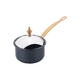 Saucepan with lid, aluminum, 9cm/0.35L, Hanedan, Black - Korkmaz