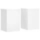 Vidaxl Stojalo za rastline 2 kosa belo 25x25x35 cm inženirski les