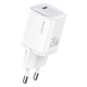shumee 20W USAMS GaN USB-C stenski polnilnik s hitrim polnjenjem, bela