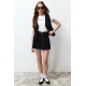 Trendyol Black Belted Woven Shorts