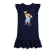 Polo Ralph Lauren Obleka mornarska/svetlo modra/rjava/off-bela