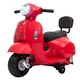 AIYAPLAY Električni motor za otroke 1.5-3 let MINI VESPA GTS 6V, litijeva baterija, električni motorček za otroke z naslonjalom, kolesa, svetilka, trobenta, 2.5 km/h, mali motor za otroke, največ 25 kg, rdeča
