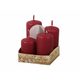 eoshop Adventne sveče GRADED mat d4x6/7/8/9cm 4ks