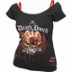 Five Finger Death Punch Assassin Ripped Top Black & Red S Ženske Majica