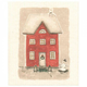 Eko krpa Rdeča hiša in sneženi mož