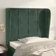 Vidaxl vidaXL Vzglavje s krilci temno zeleno 103x23x118/128 cm žamet