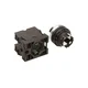 Eaton 3-pozicijsko stikalo, 22 mm gumb, črno, 2Z, nepovratno, M22-WRK3/K20 216520