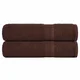 Vidaxl Kopalne brisače FROGN 2 kosa rjave 100x150 cm 360 g/m2
