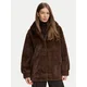 Luisa Spagnoli Krzno Stelle 543832 Rjava Oversize