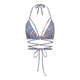 LSCN by LASCANA Bikini zgornji del Lisa  golobje modra / nebeško modra / oranžna