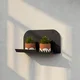 Hanah Home Zidna polica Vlnt127Syh, Crna