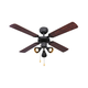 ZEVENTI - Plafonski ventilator ZURRIOLA 3xGU10/50W/230V