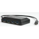 Gembird ACT-HUB3C-4P type-C 3.1, 4-port HUB, storage speed 5Gbps, black