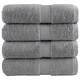 Vidaxl vidaXL Premium brisače SOLUND, 4 kosi, sive, 30 x 30 cm, 600 g/cm2