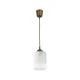 Brilagi - LED lestenec na kablu RETRO GLASS 1xE27/60W/230V premer 14 cm rjava/bela