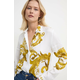 Košulja Versace Jeans Couture za žene, boja: bijela, regular, s klasičnim ovratnikom, 76HAL2P1 NS459