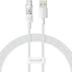 Polnilni in podatkovni 100W USB-A v USB-C kabel Baseus Gem - 2m - moon white