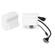 shumee Vivolink WI221192 Vtičnica HDMI + VGA + 3,5 mm bela