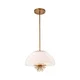 Quoizel STARING-3P-DG-OPAL-Lestenec na drogu STARING 3xE14/40W/230V pr. 45,7cm zlata