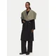 KARL LAGERFELD Volneni plašč B3W15030 Rjava Relaxed Fit