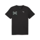 Mens Puma RUN DIGITOKYO Graphic T-Shirt, Black, Size L, Clothing