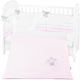 Set za spavanje za bebe KikkaBoo Dream Big - 6 dijelova, ružičasti, 70 x 140 cm