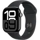 Apple Watch Series 10 [GPS 42mm case] Smartwatch with Jet Black Aluminium Case with Black Sport Band - S/M. Fitness Tracker, ECG App, Always-On Retina Display, Water Resistant