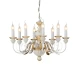 Ideal Lux - Luster na lancu FIRENZE 8xE14/40W/230V prečnik 64 cm bela/zlatna