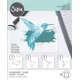 SIZZIX Plastična šablona - slojeviti kolibri 4 kosi