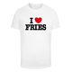 Mister Tee Majica Love Fries rdeča/črna/bela