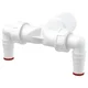 Alca Plast Priključek za sifon 40/32 mm, z nepovratnim ventilom in dvema izhodoma za cev pralnega/pomivalnega stroja