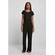 Womens jumpsuit with wide legs in black color