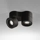 Egger Licht Egger DLS LED stropni reflektor Clippo Duo, črn, 2.700K - Študija/pisarna - Sodobni - črna - Kovina