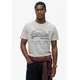 Superdry unisex. M1012216A Heritage majica sproščenega kroja sive barve (XXL), Priložnostno, Siva, Bombaž, Kratek rokav
