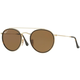 Ray-Ban Round Double Bridge RB3647N 001/57 Polarized - ONE SIZE (51)