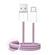 Puro Fabrik 2.0 10W pleten USB-A - USB-C kabel 1,5 m - roza