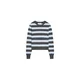 Bershka Pulover nebeško modra/temno siva